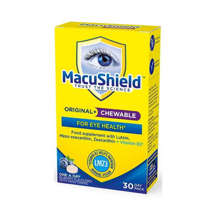 MacuShield Original Formula Bilberry Flavour 30 Chewables GOODS Holland&Barrett