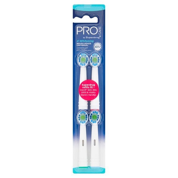 Superdrug ProCare Whitening Toothbrush Heads x4 GOODS Superdrug   