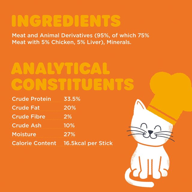 Webbox Tasty Sticks with Chicken & Liver Semi-Moist Cat Treats   30g GOODS M&S   