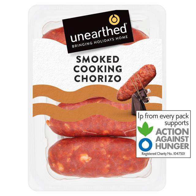 Unearthed Spanish Smoked Cooking Chorizo Sausages   200g