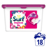 Surf Tropical Lily 3 in 1 Laundry Detergent Washing Capsules 18 Washes detergents & washing powder Sainsburys   