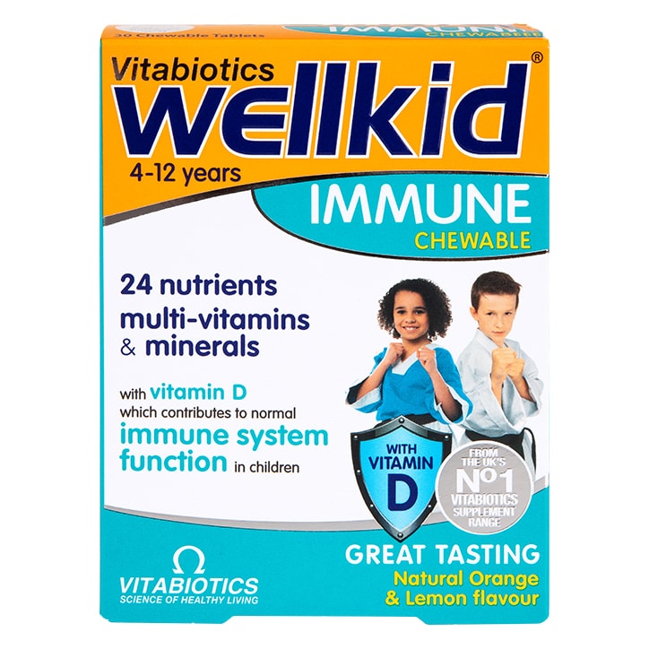 Vitabiotics Wellkid Immune 30 Chewables