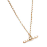 Superdrug Gold Tone T Bar Necklace GOODS Superdrug   