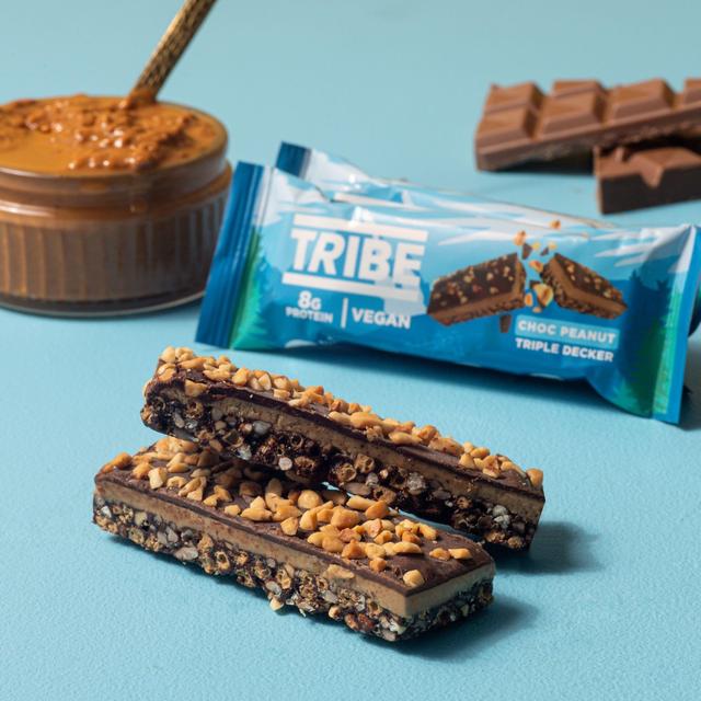 TRIBE Triple Decker Choc Peanut Butter Bar   40g