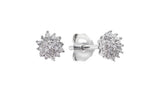 Revere Sterling Silver 0.10ct tw Diamond Cluster Earrings GOODS Argos