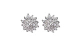 Revere Sterling Silver 0.10ct tw Diamond Cluster Earrings GOODS Argos