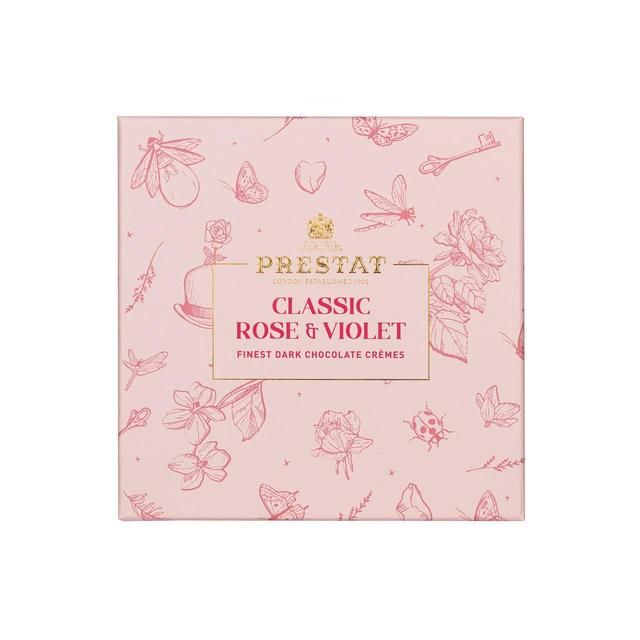 Prestat Rose & Violet Chocolate Cremes   135g GOODS M&S   