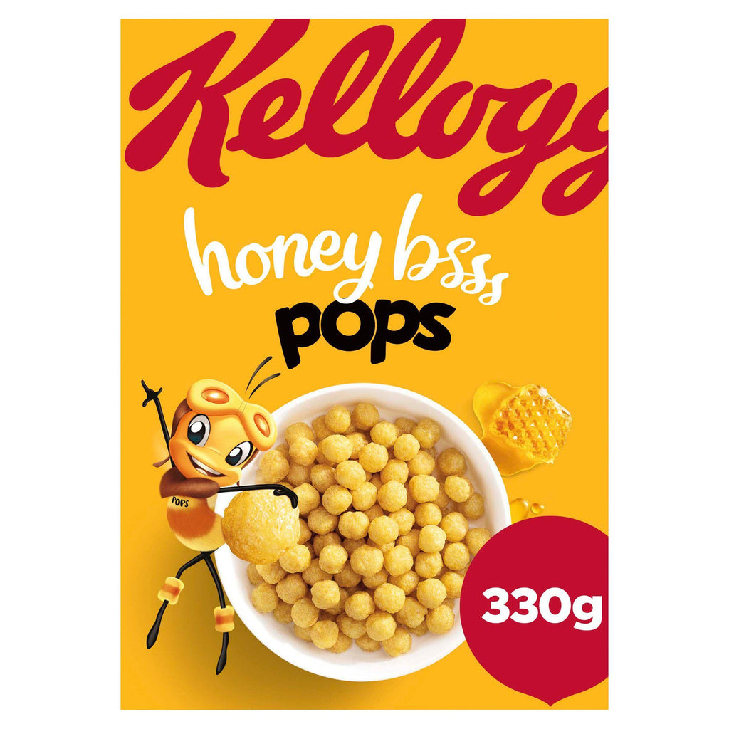 Kellogg's Honey Pops Breakfast Cereal 330g