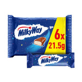 Milky Way Nougat & Milk Chocolate Snack Bars Multipack 6 x 21.5g GOODS ASDA   