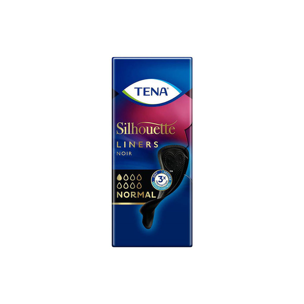 Tena Lady Silhouette Inco Liners Black - 26 pack