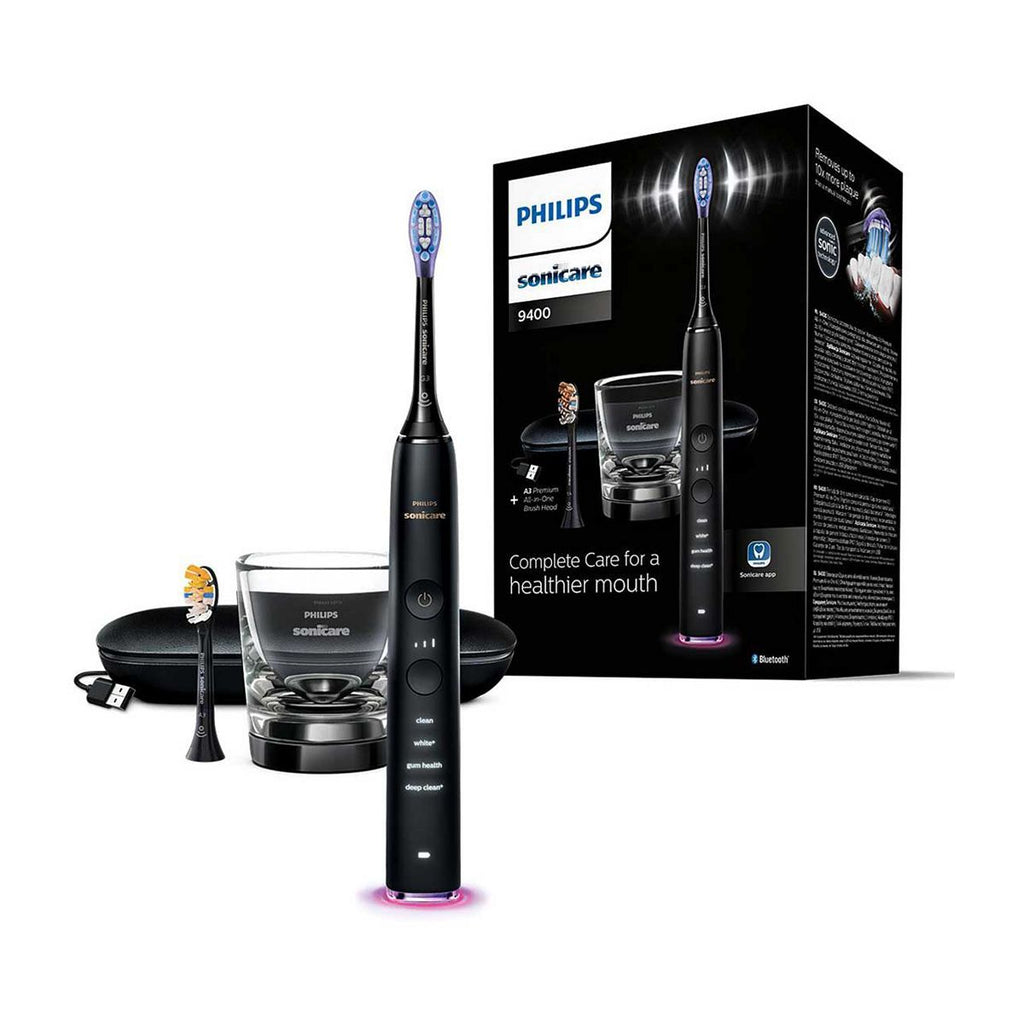 Philips Sonicare DiamondClean 9400 Smart, Electric Toothbrush, Black, HX9917/89