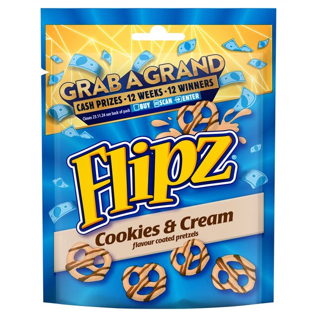 Flipz Cookies & Cream Pretzels   90g