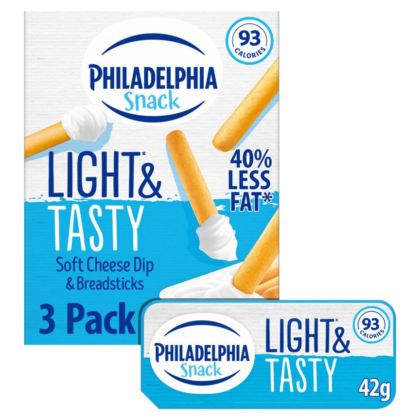 Philadelphia Snack Soft Cheese Dip & Breadsticks