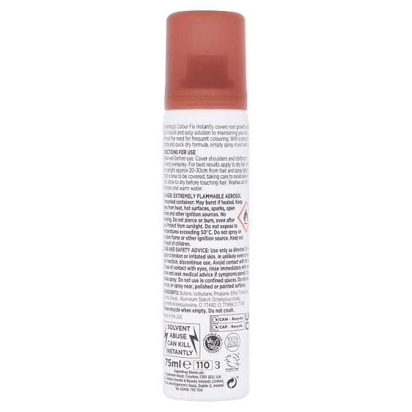 Superdrug Colour Fix Instant Root Cover - Red Brown GOODS Superdrug   