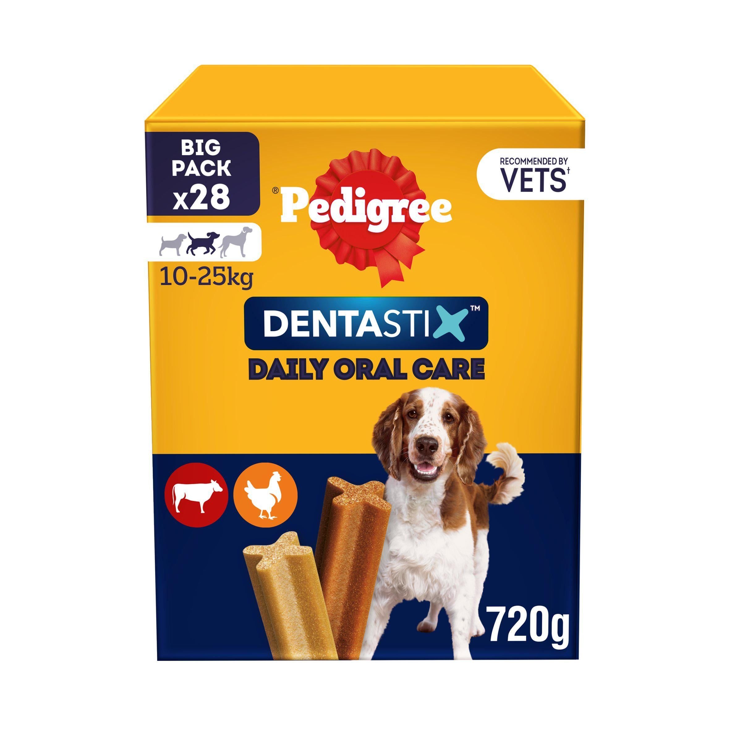 Pedigree Dentastix Daily Adult Medium Dog Treats Dental Sticks x28 720g All bigger packs Sainsburys   