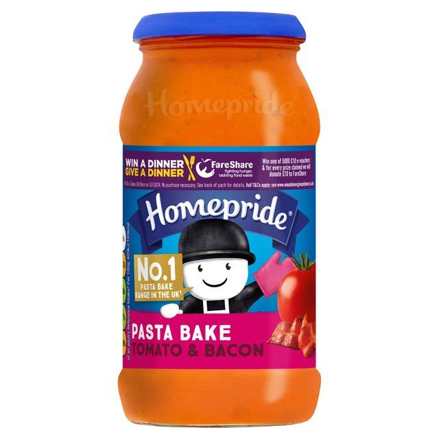 Homepride Creamy Tomato &amp; Bacon Pasta Bake   485g