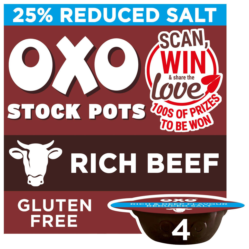 Oxo Reduced Salt Beef with Onion & Rosemary Stock Pots x4 80g