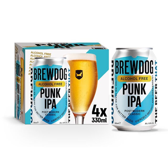 BrewDog Punk Alcohol Free IPA 0.5%   4 x 330ml