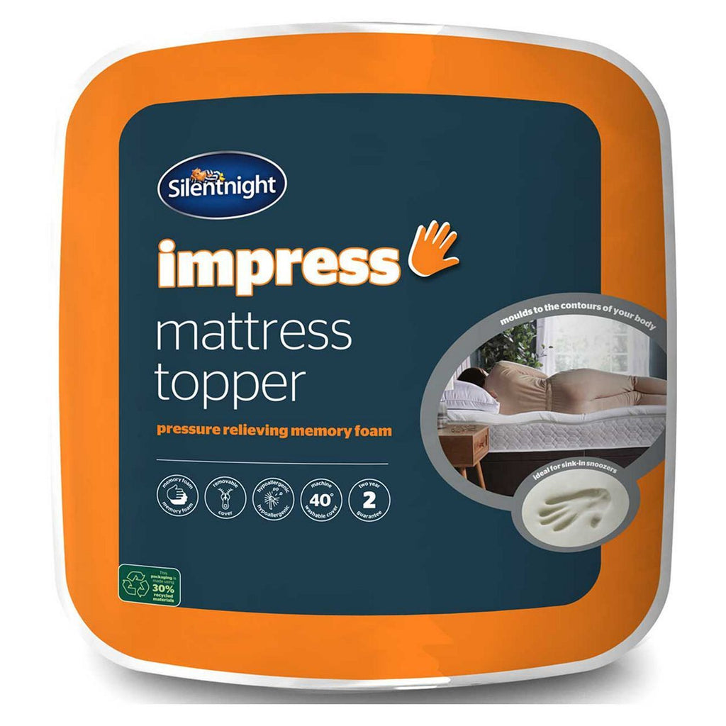 Silentnight Impress Memory Foam  Mattress Topper Double