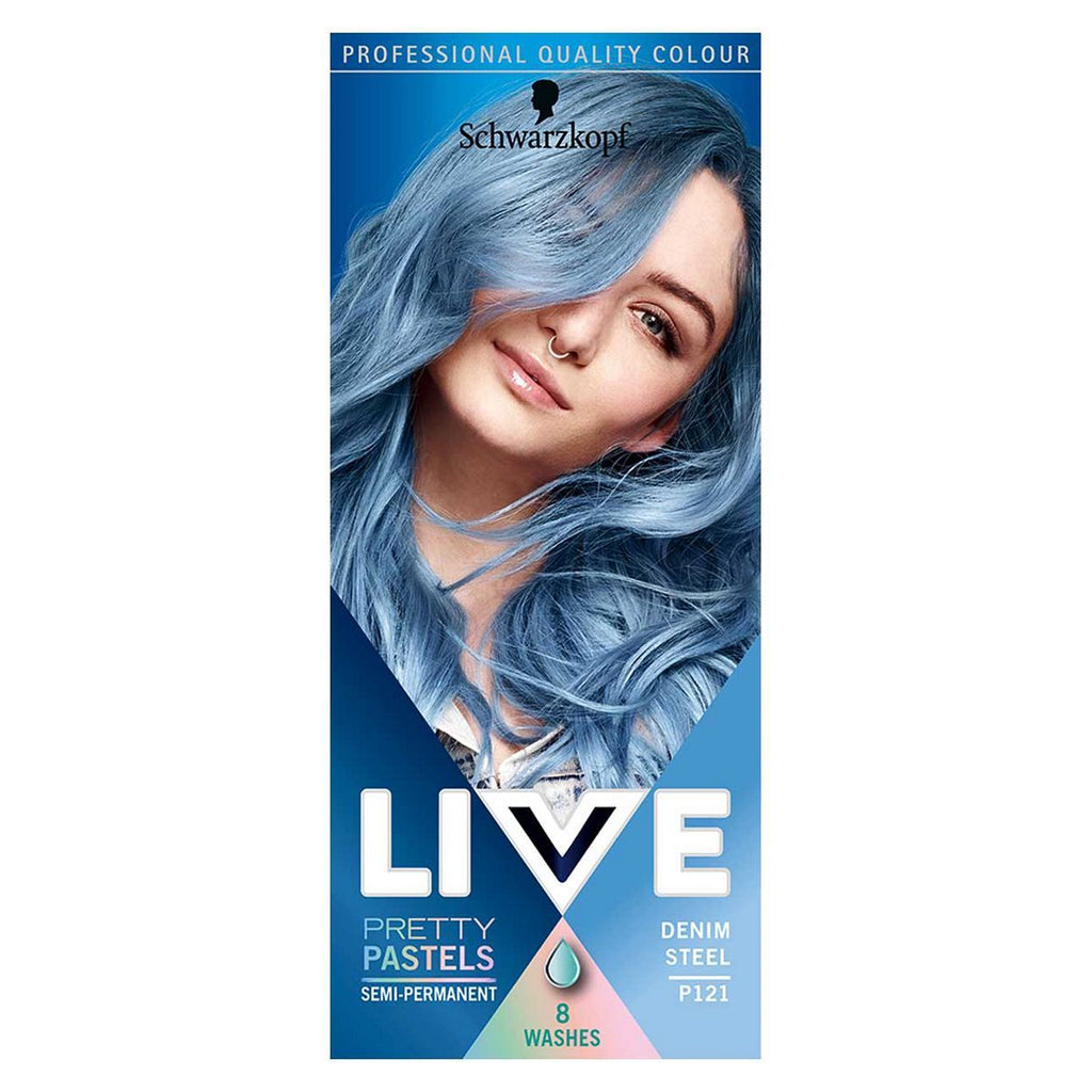 Schwarzkopf LIVE Pretty Pastels Denim Steel Semi-Permanent Hair Dye