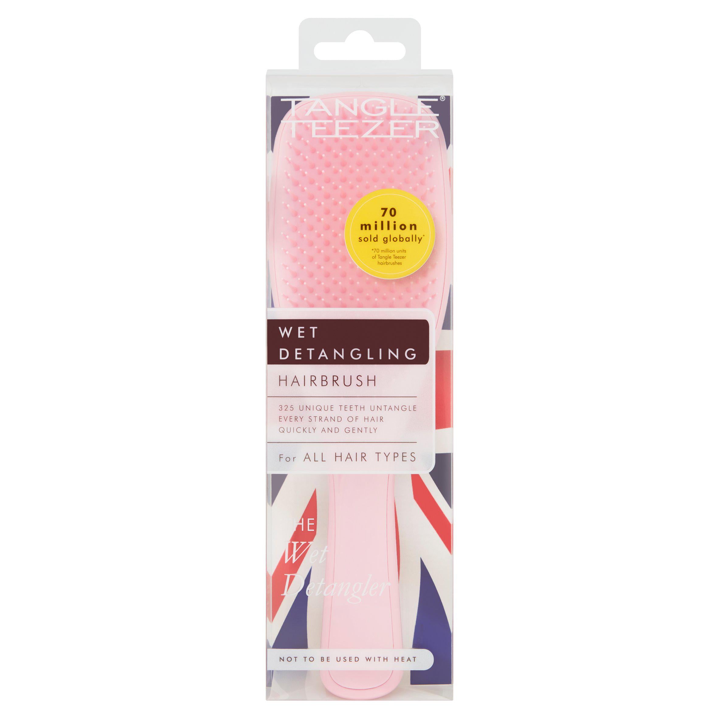 Tangle Teezer The Wet Detangler Hairbrush Millennial Pink GOODS Sainsburys   