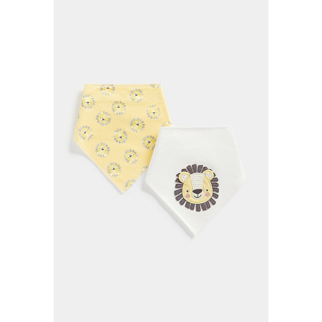 Mothercare Lion Dribbler Bibs - 2 Pack