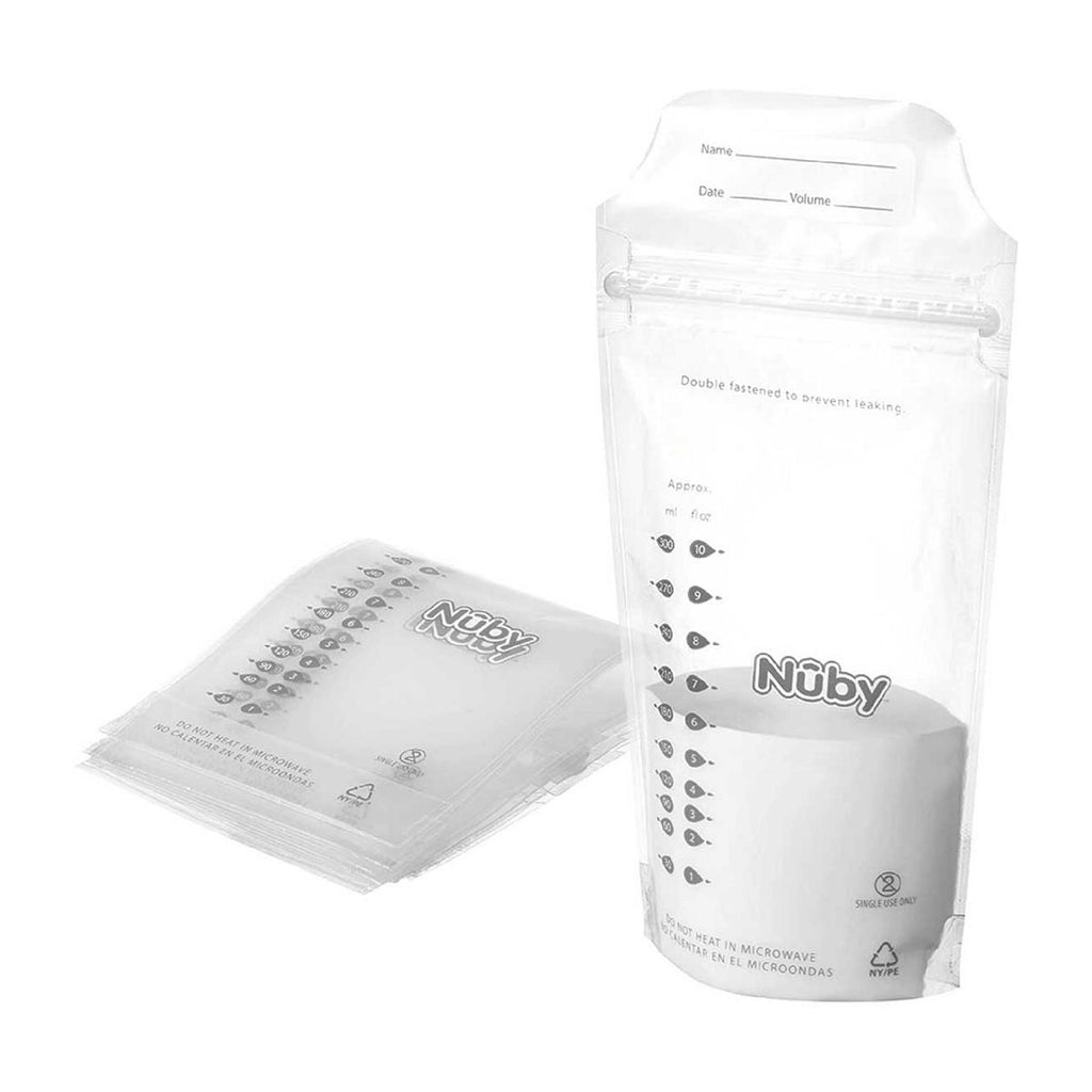 Nuby Natural Touch Breast Milk Storage Bags - 25 Pack