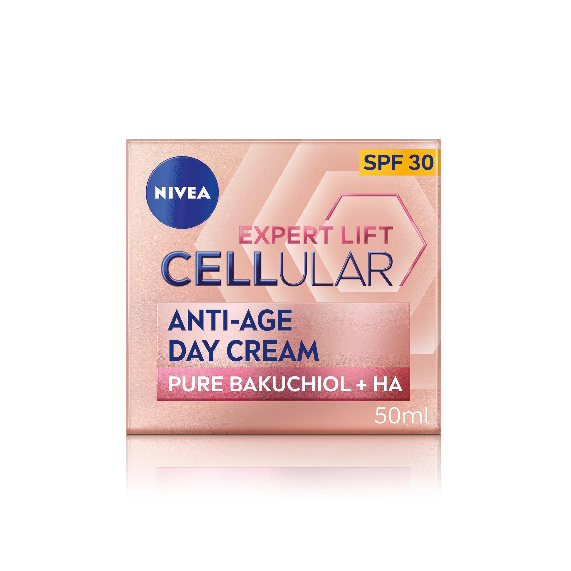 Nivea Cellular Expert Lift Bakuchiol Anti Age Day Cream Moisturiser SPF30 50ml face & body skincare Sainsburys   