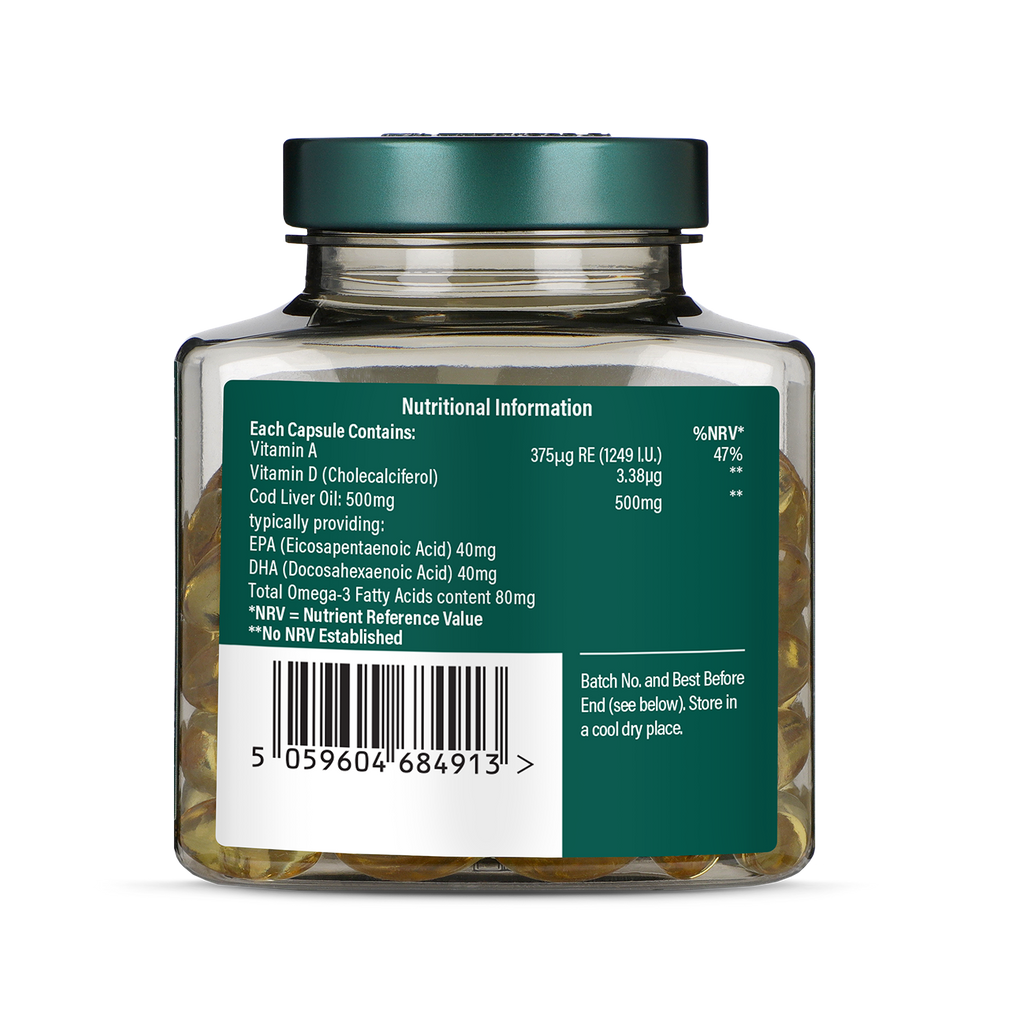 Holland & Barrett Pure Cod Liver Oil 1000mg 240 Capsules