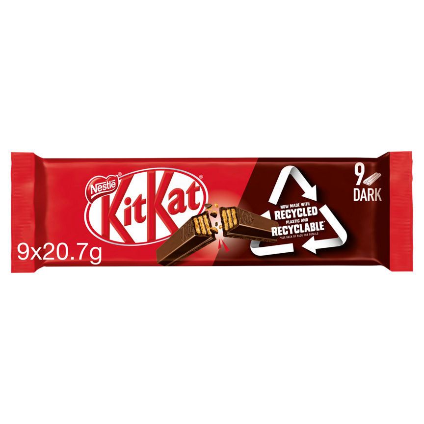 Kit Kat 2 Finger Dark Chocolate Biscuit Bars Multipack