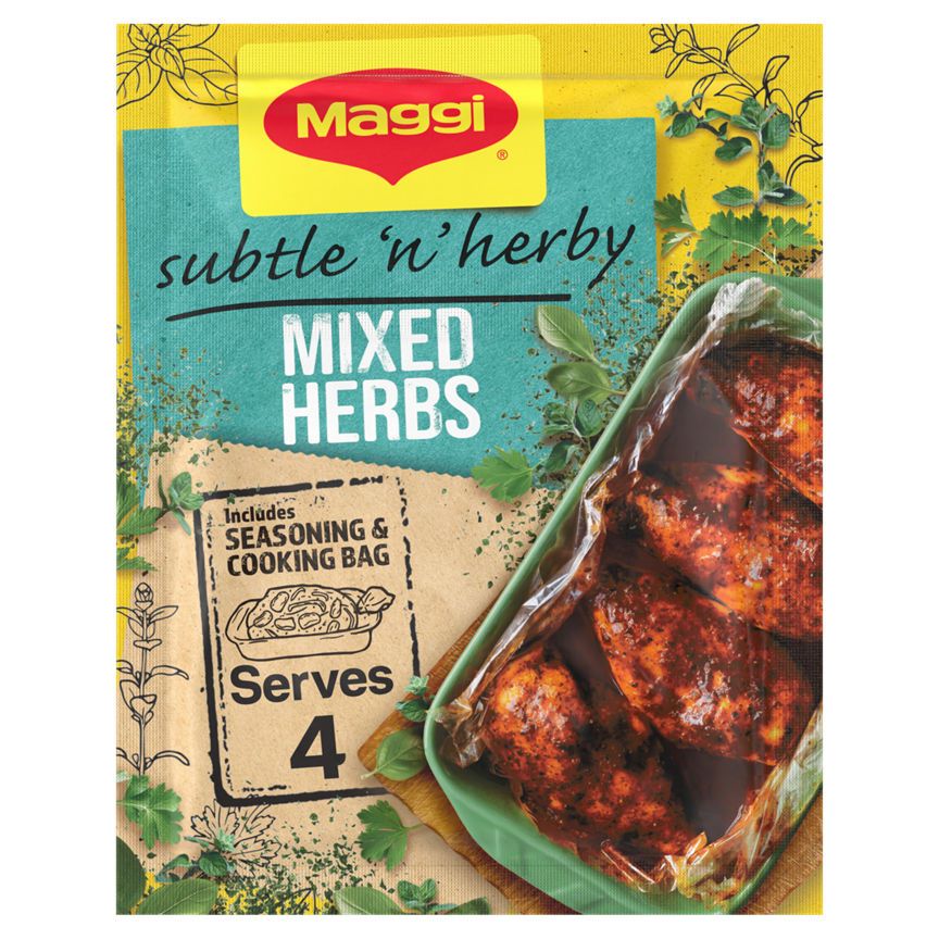 Maggi So Juicy Mixed Herbs Chicken Seasoning Recipe Mix GOODS ASDA   