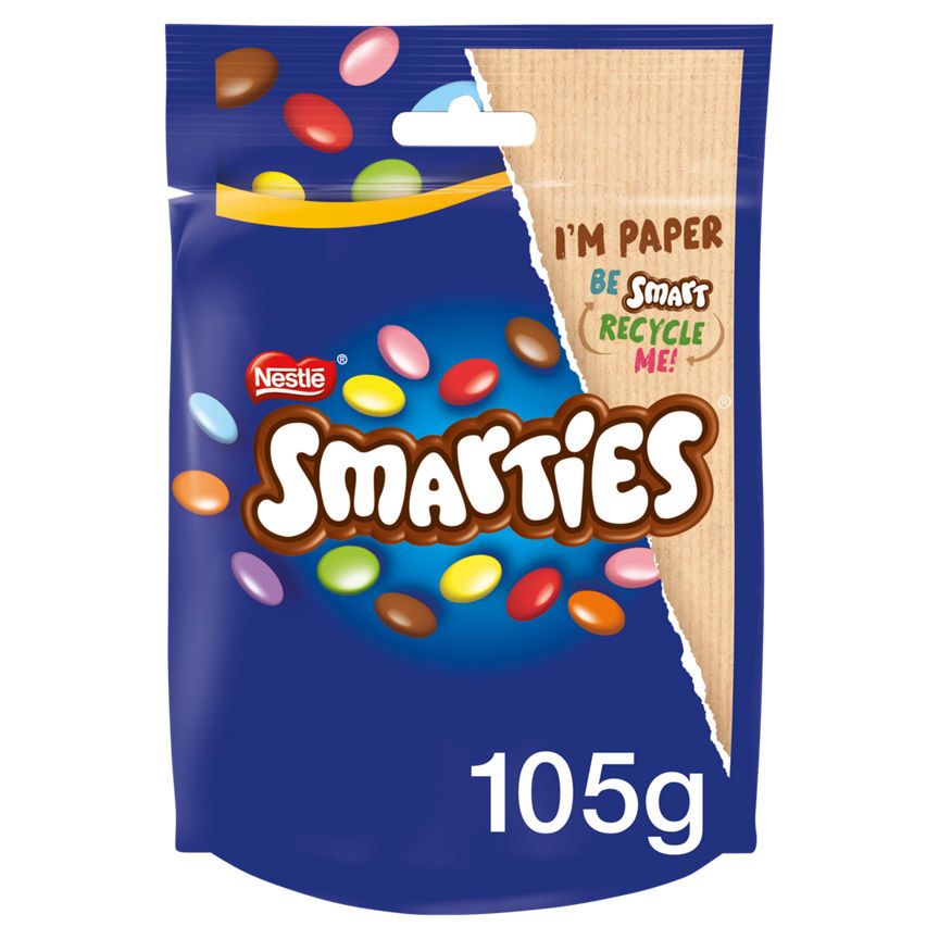 Smarties Milk Chocolate Sharing Pouch GOODS ASDA   