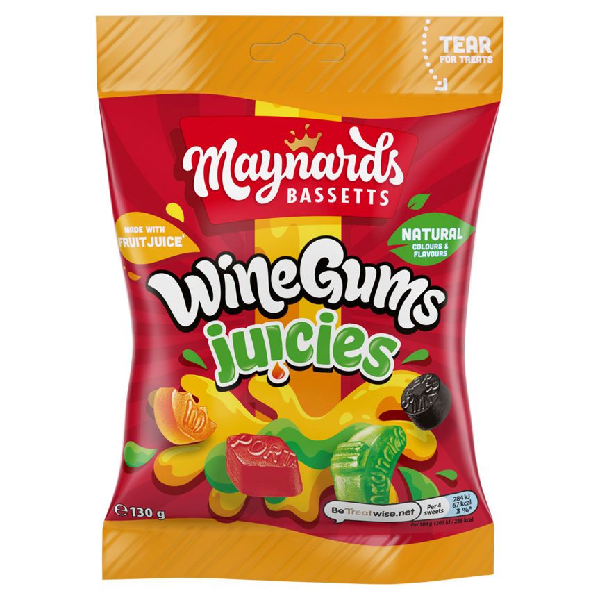 Maynards Bassetts Wine Gums Juicies Sharing Sweets Bag