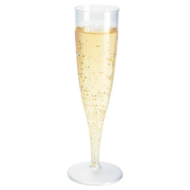 Plastic 135ml Champagne Flutes   10 per pack GOODS M&S   