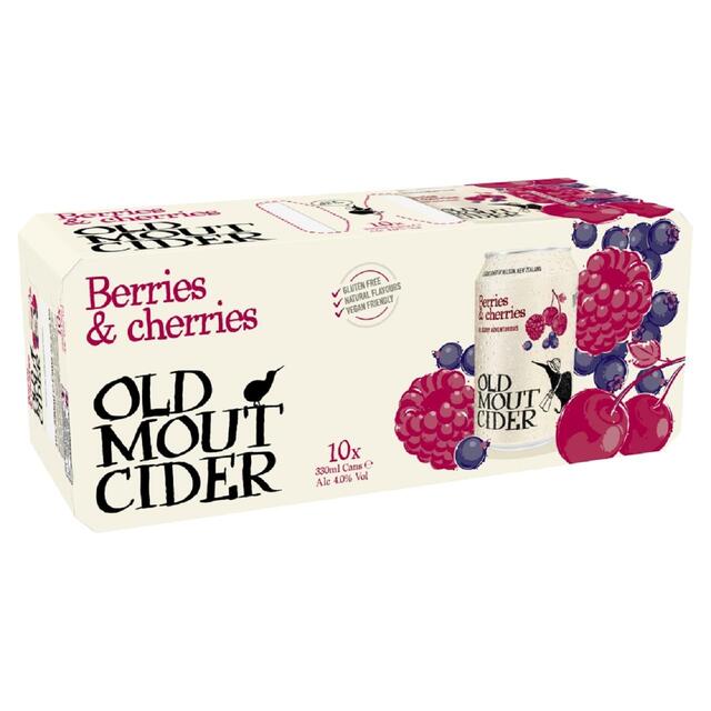 Old Mout Berries & Cherries Cider Cans   10 x 330ml