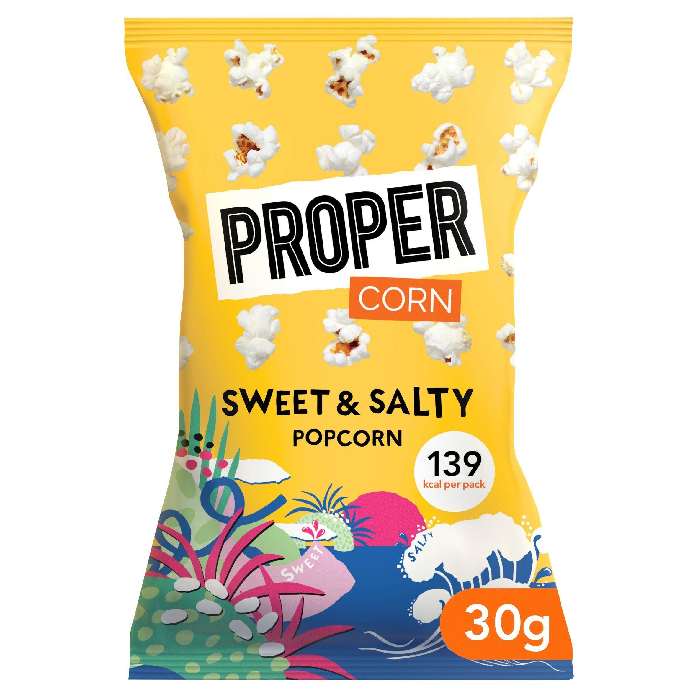 Propercorn Sweet & Salty Popcorn 30g gluten free Sainsburys   