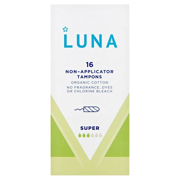 Superdrug Luna Super Non-Applicator Tampons x16 GOODS Superdrug   