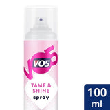 Vo5 Tame & Shine Hair Spray for a glossy finish 100ml GOODS Superdrug   