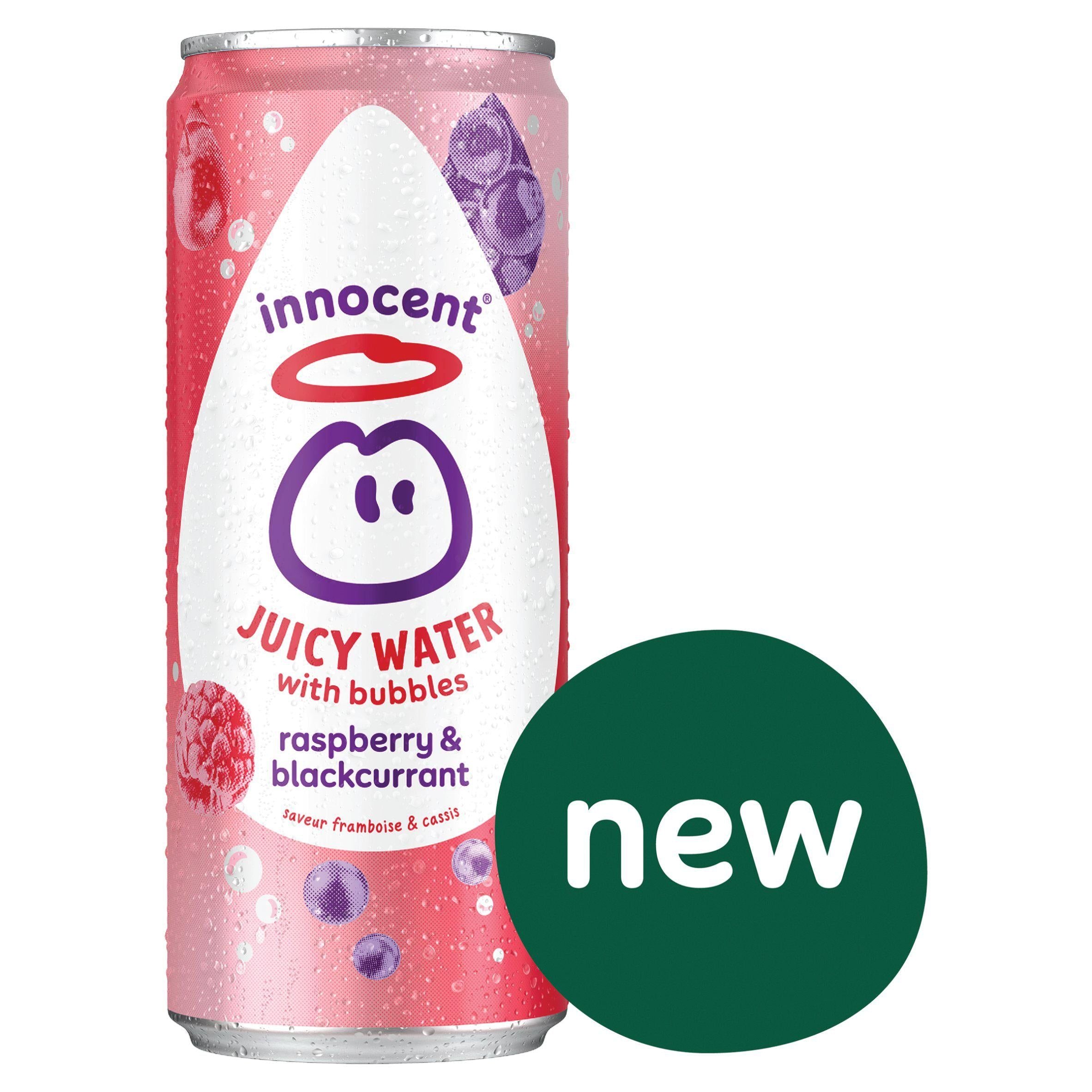 innocent Juicy Water with Bubbles Raspberry &amp; Blackcurrant 330ml