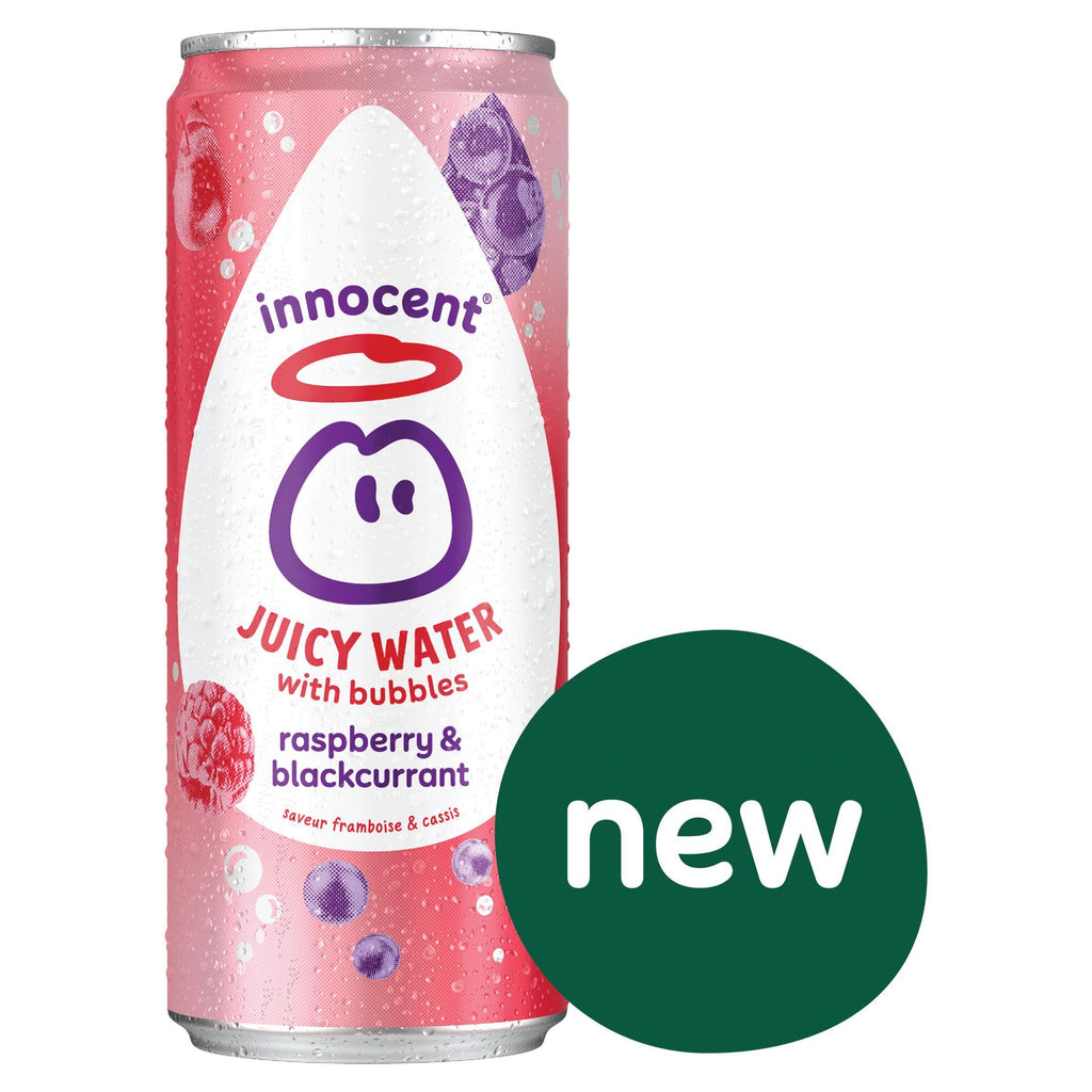 innocent Juicy Water with Bubbles Raspberry & Blackcurrant 330ml