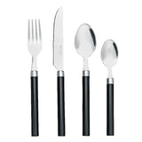 Sainsbury's Home Coloured Handle Cutlery Set Black 16pc GOODS Sainsburys   