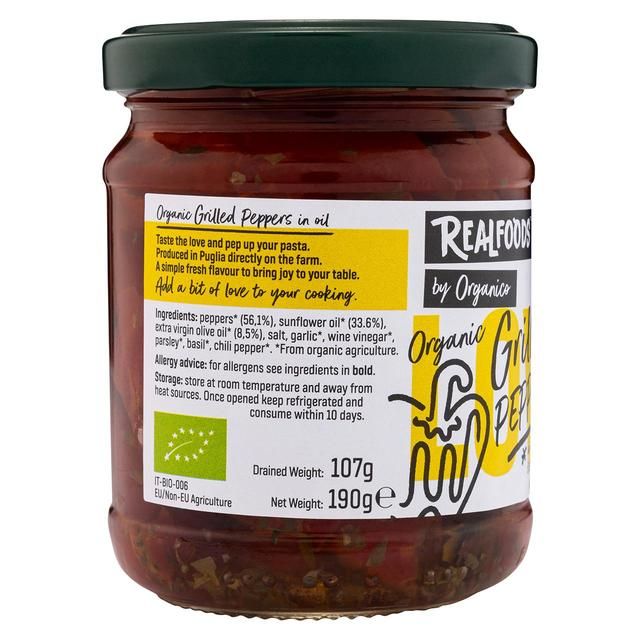 Organico Grilled peppers in oil   190g GOODS M&S   