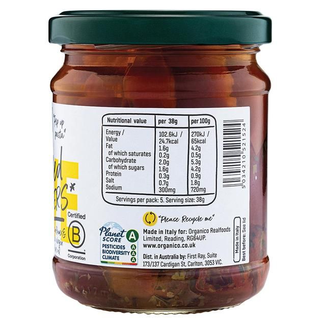 Organico Grilled peppers in oil   190g GOODS M&S   