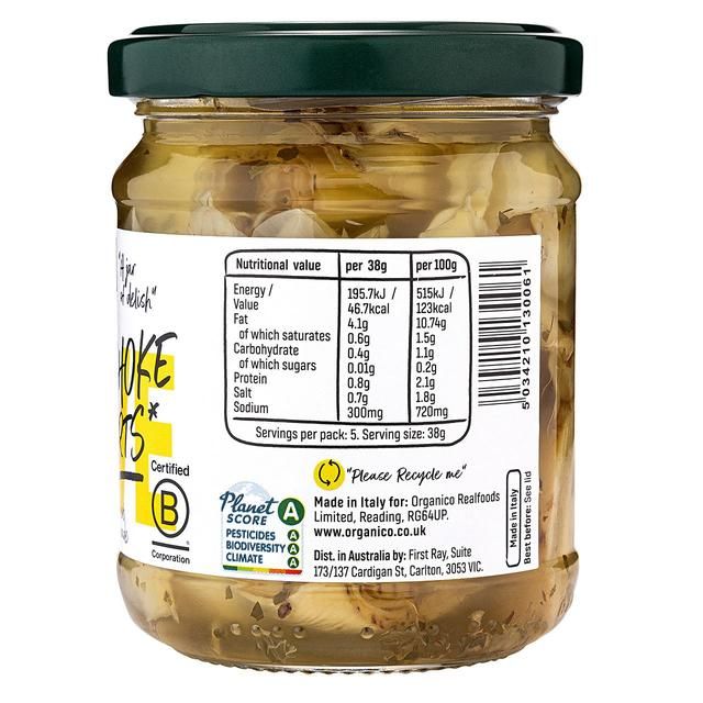 Organico Artichoke Hearts in Herb Marinade   190g GOODS M&S   