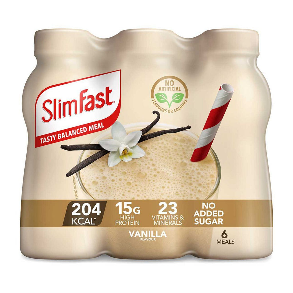 SlimFast Simply Vanilla Milkshake - 6 x 325ml (1.95L)