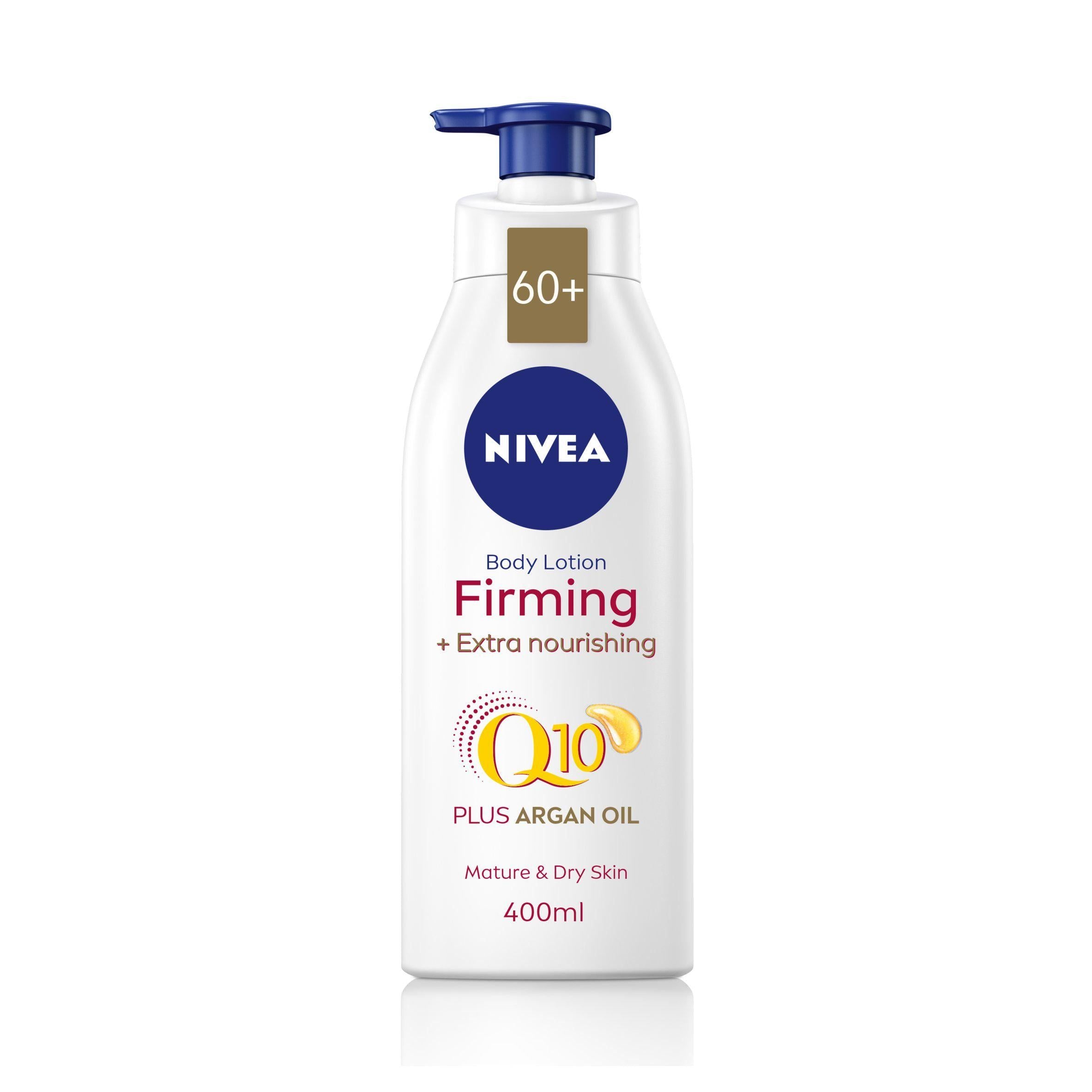 Nivea Q10 Firming Body Lotion with Argan Oil for Mature 60+ Skin 400ml face & body skincare Sainsburys   