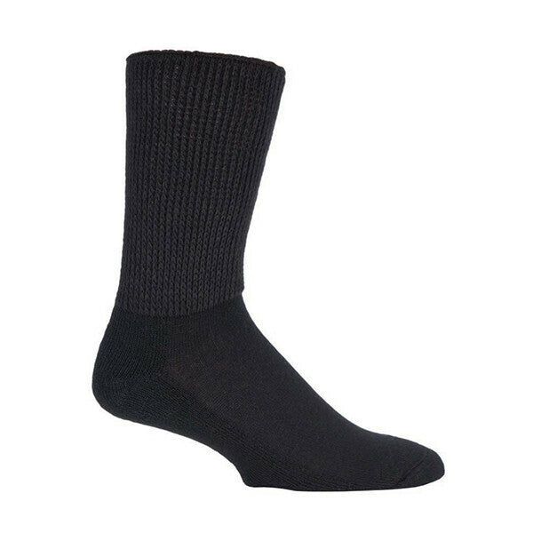 IOMI 3 Pairs of Diabetic Socks for Swollen Legs 6-8.5 UK Black / 3EA