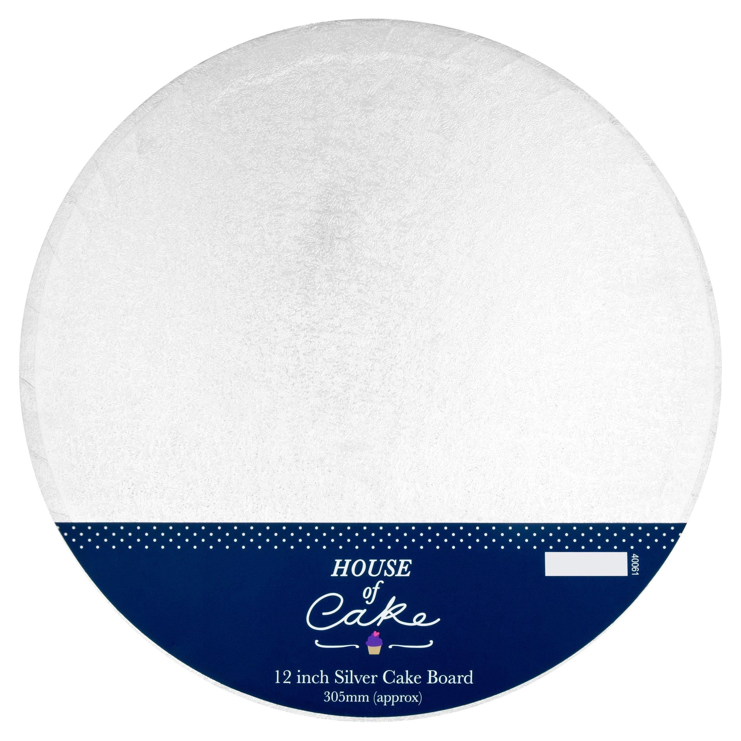 House of Cake Round Silver Cake Board 12 inch