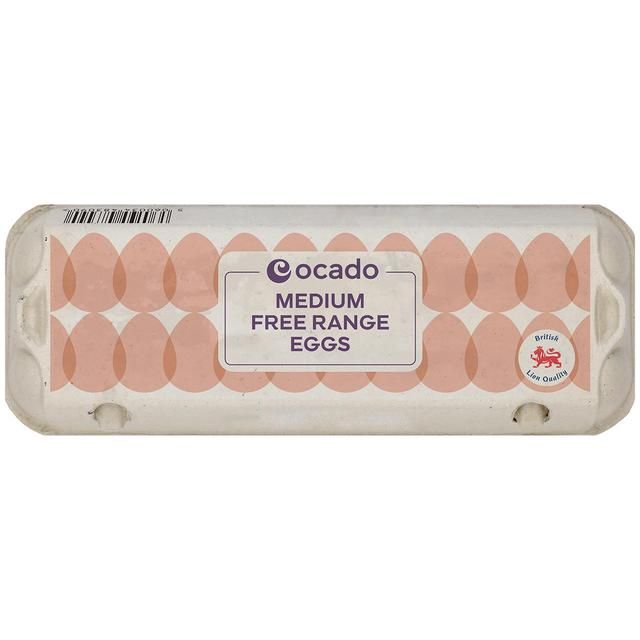 Ocado Medium Free Range Eggs   12 per pack