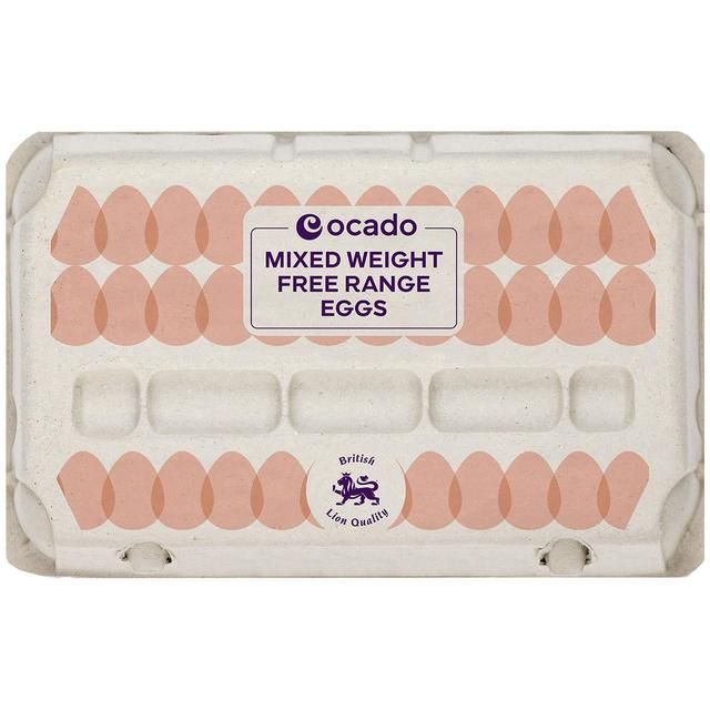 Ocado Mixed Weight Free Range Eggs   15 per pack GOODS M&S   